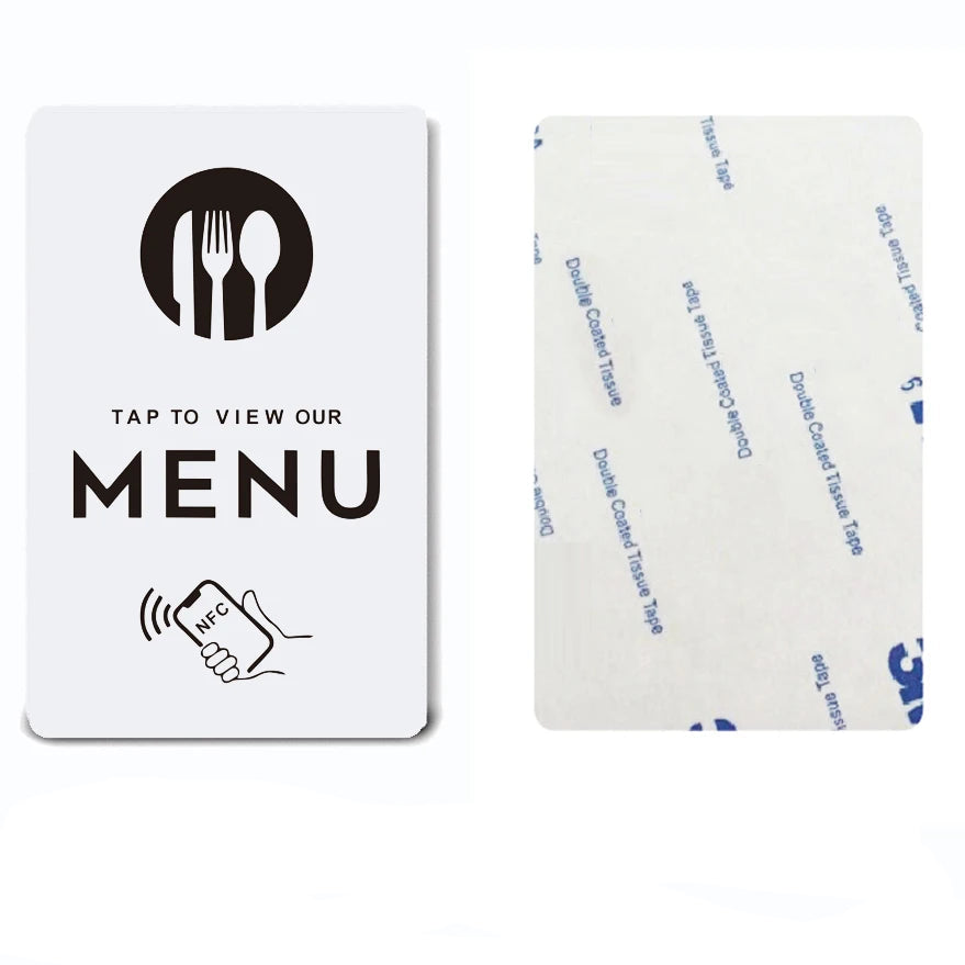 NFC PVC Card for Instant Online Menu Access