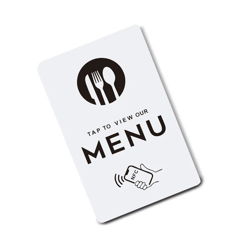 NFC PVC Card for Instant Online Menu Access
