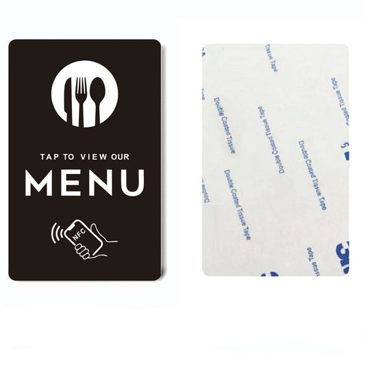 NFC PVC Card for Instant Online Menu Access